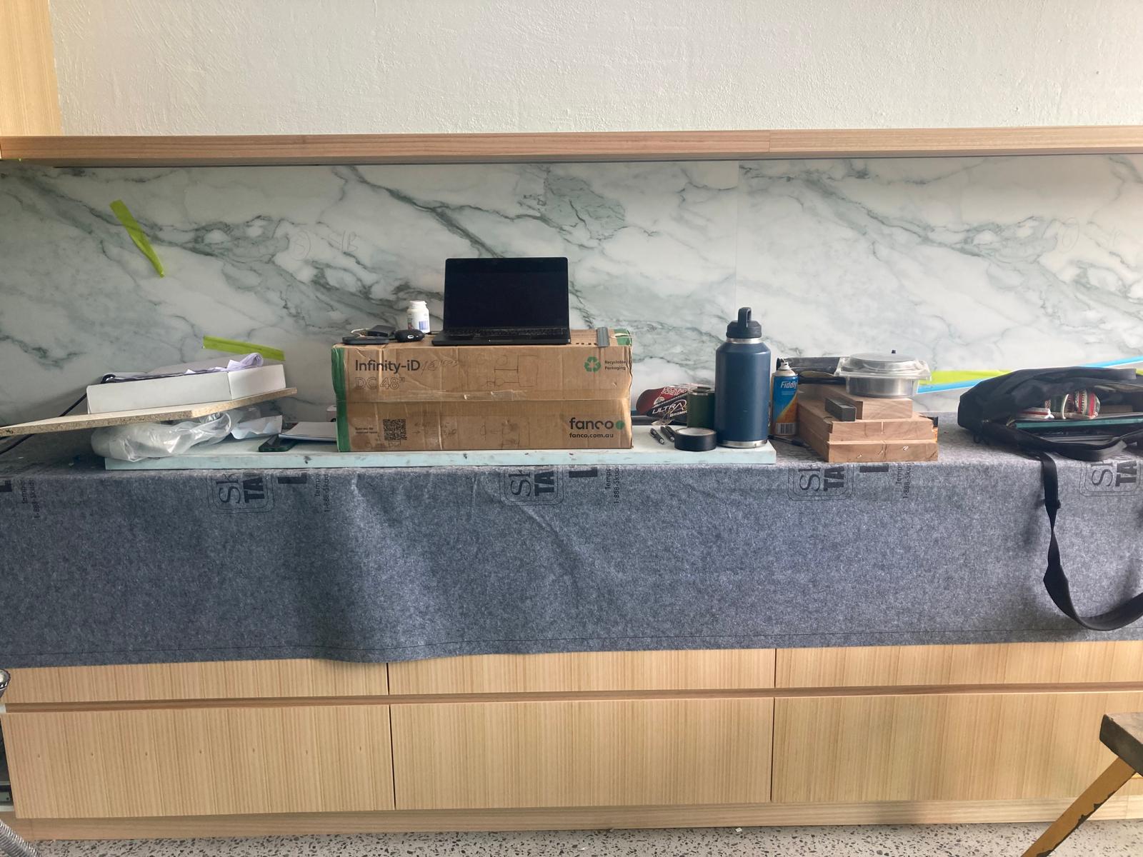 Benchtop surface protection in Bondi